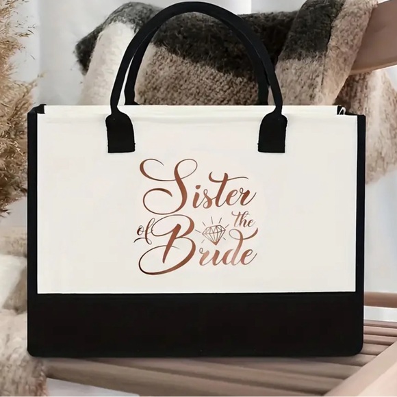 Maid of the Honor Tote Bag - Spacious & Stylish - Perfect for Weddings - Picture 4 of 7